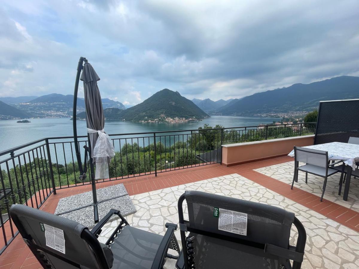 Appartamento Vista Lago D'Iseo Sulzano Exterior foto